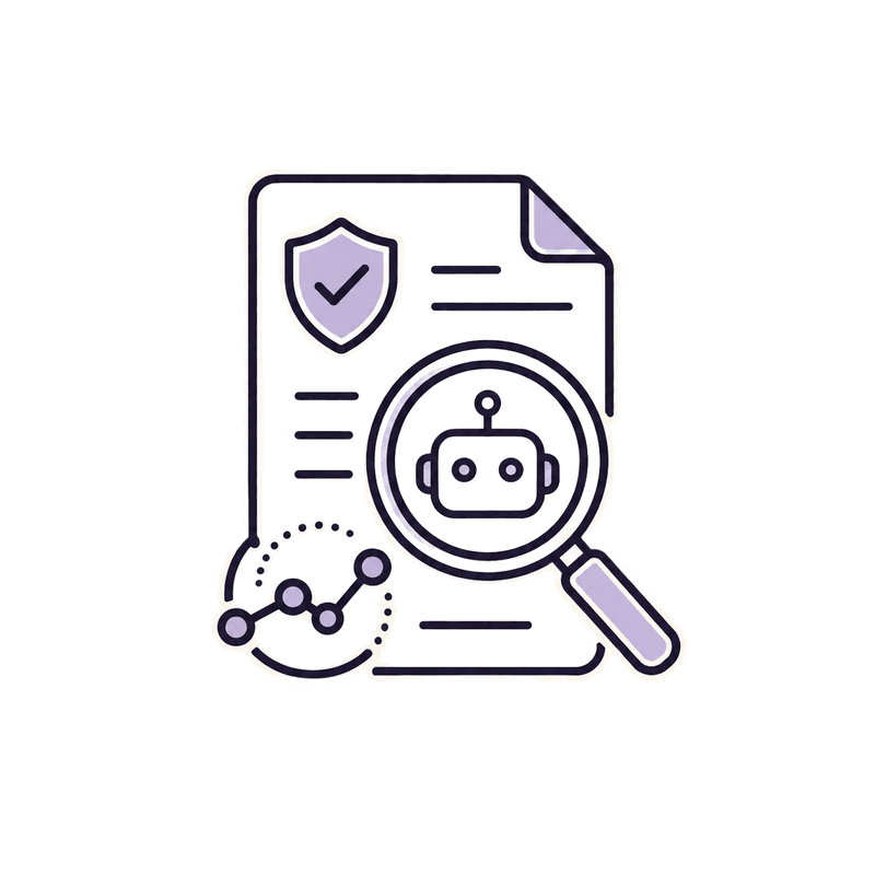Icon representing publisher AI policy tracking.